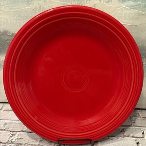 Fiesta Scarlet Classic Rim 10 1/2 Inch Dinner Plate